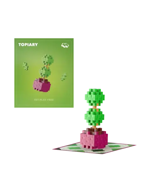 Set constructie Plus-Plus, PLANTE - Topiary