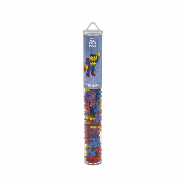 Set constructie Plus-Plus, tub 100 piese, Super erou