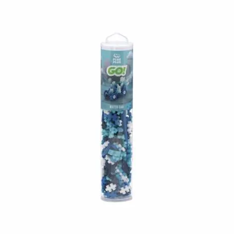 Set constructie Plus-Plus, tub 200 piese, Masini colorate - Apa