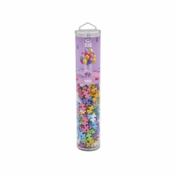 Set constructie Plus-Plus, tub 240 piese, Pastel Mix