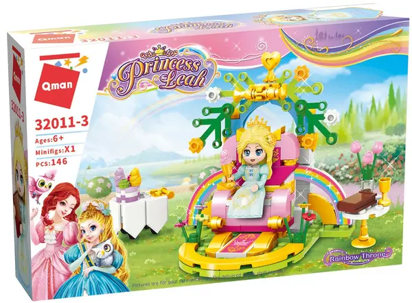 Set constructie Qman Princess Leah - Tronul Curcubeului