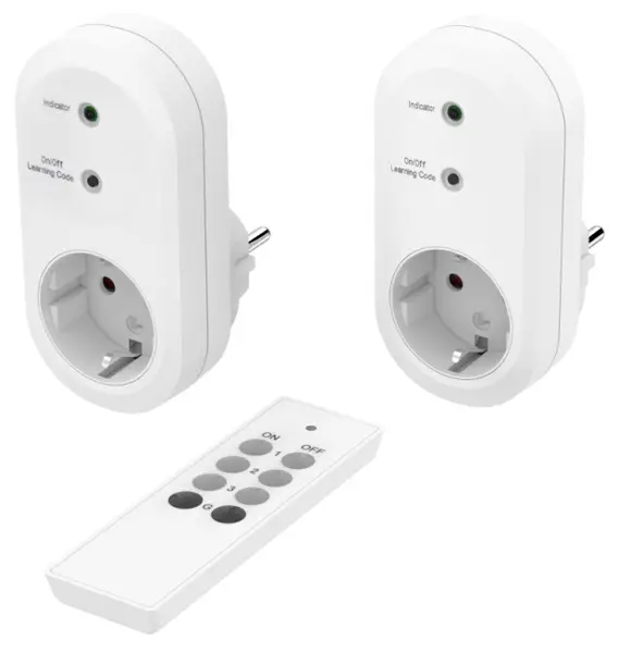 Set contacte Hama - 223581, cu telecomandă, albe