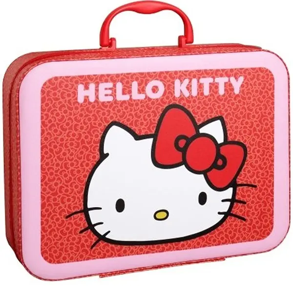Set cosmetic pentru copii Air Val - Hello Kitty, într-o servietă