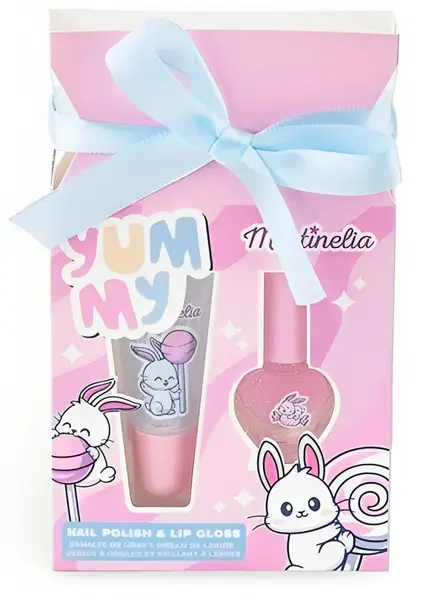 Set cosmetic pentru copii Martinelia - Yummy, lac de unghii și luciu
