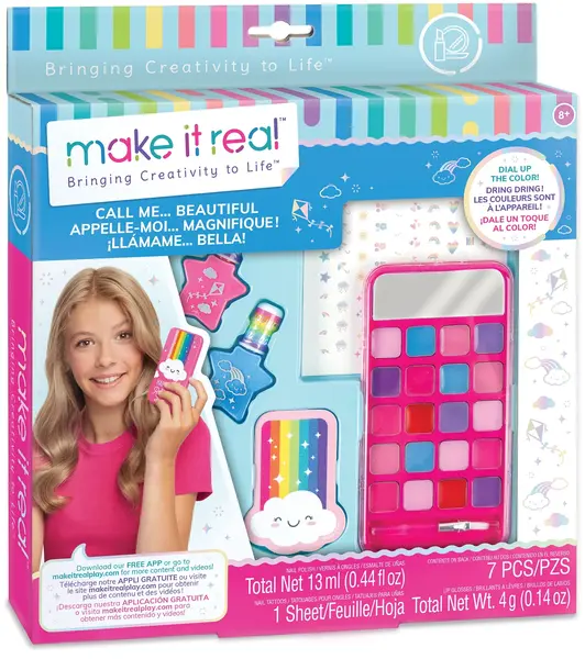 Set cosmetice pentru copii Make it Real - Machiaj și lac de unghii