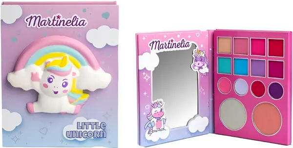 Set cosmetice pentru copii Martinelia Little Unicorn -Paleta, 14 culori