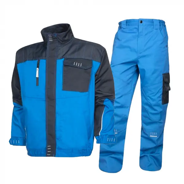 Set costum albastru-negru cu pantaloni de lucru in talie, Ardon 4TECH 2XL, 56, ALBASTRU-NEGRU