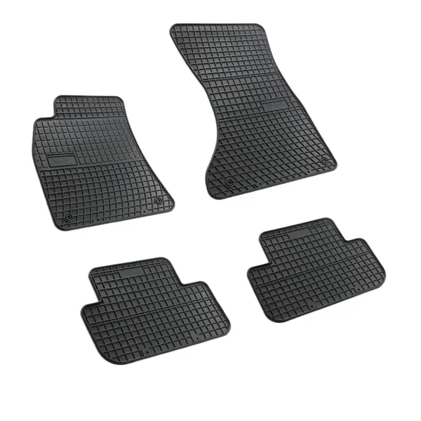 Set covorase auto din cauciuc Audi A4-B8 2007-2015, presuri FROGUM, negre, 4 buc.