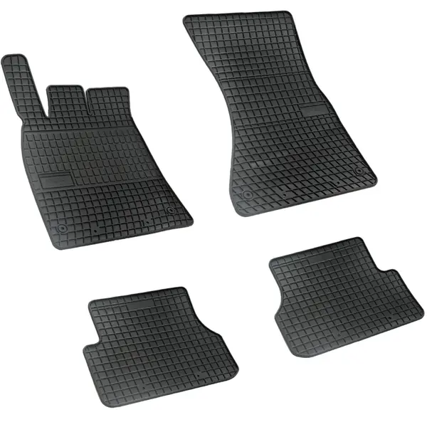 Set covorase auto din cauciuc Audi A6 C7 2011-2018 A7 Sportback 2010-2017, presuri FROGUM, negre, 4 buc.