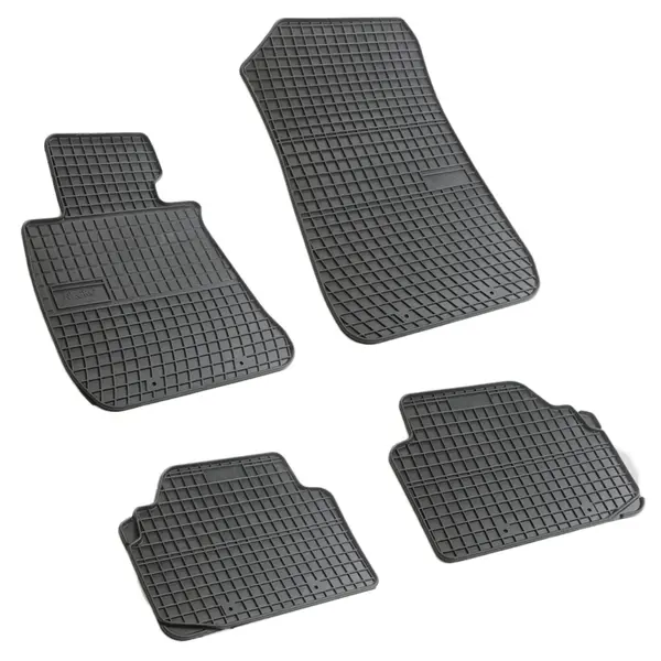 Set covorase auto din cauciuc Bmw Seria 3 E90 E91 E92 2004-2012, presuri FROGUM, negre, 4 buc.