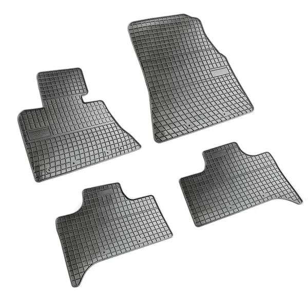 Set covorase auto din cauciuc Bmw X5 E53 1999-2006, presuri FROGUM, negre, 4 buc.