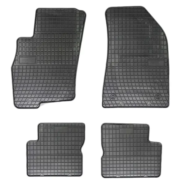 Set covorase auto din cauciuc Chevrolet Lacetti, Nubira 2003-2009, presuri FROGUM, negre, 4 buc.
