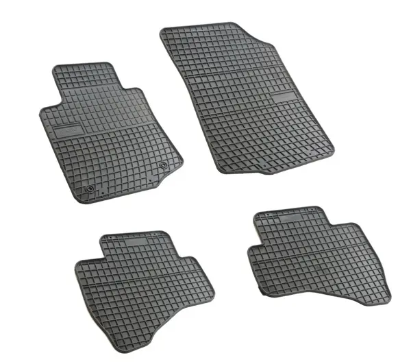 Set covorase auto din cauciuc Citroen C1, Peugeot 107, Toyota Aygo 2005-2014, presuri FROGUM, negre, 4 buc.
