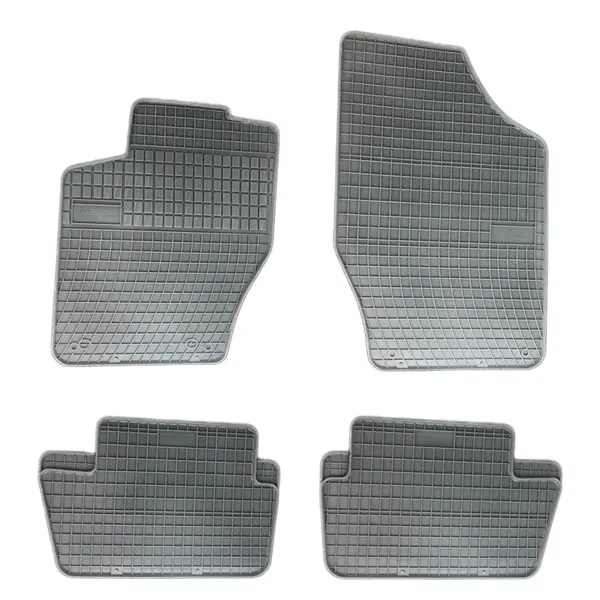 Set covorase auto din cauciuc Citroen C4 I, II 2004-2010 2011-2017 culoare Gri, presuri FROGUM, 4 buc.
