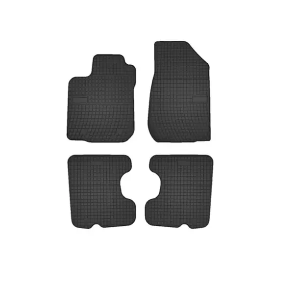 Set covorase auto din cauciuc Dacia Sandero Stepway 1 2013-2018, presuri FROGUM, Negru