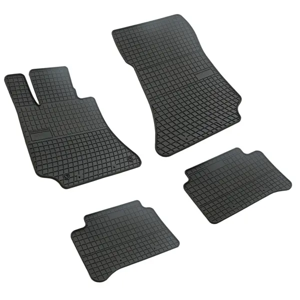 Set covorase auto din cauciuc Mercedes Clasa E W212 2009-2016 CLS C218 2010-2018, MB814 1983-1998, presuri FROGUM, negre, 4 buc.