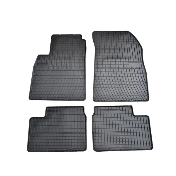 Set covorase auto din cauciuc Nissan Micra MK13 dupa 2010-2016, presuri FROGUM, negre, 4 buc.