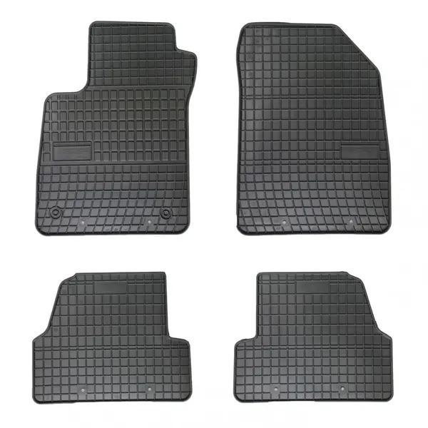 Set covorase auto din cauciuc Opel Mokka 2012-2019 Chevrolet Trax 2012-2019, presuri FROGUM, negre, 4 buc.