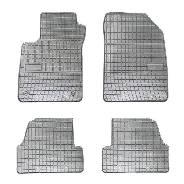 Set covorase auto din cauciuc Opel Mokka 2012-2019,Chevrolet Trax 2012-2019 culoare Gri, presuri FROGUM, 4 buc.