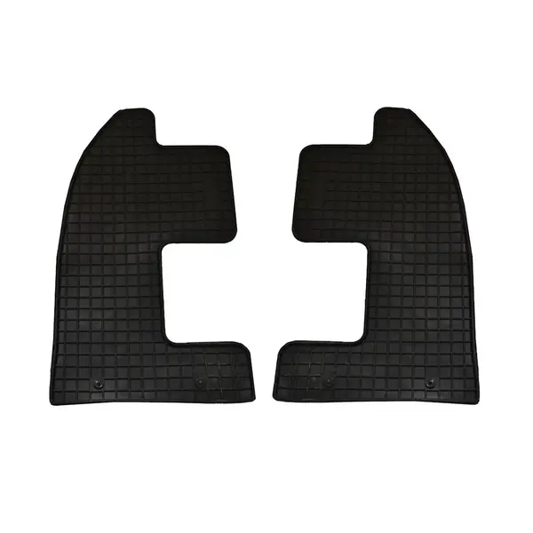 Set covorase auto din cauciuc Seat Alhambra 2 Vw Sharan 2 2010- Randul Al Treilea de scaune, presuri FROGUM, negre, 2 buc.