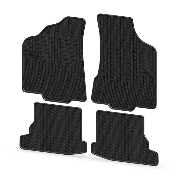 Set covorase auto din cauciuc Volkswagen Polo 6N2 1999-2001, presuri FROGUM, negre, 4 buc.
