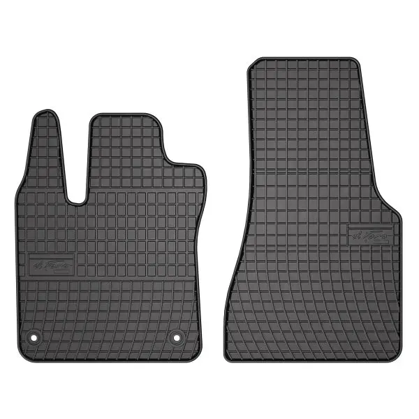 Set covorase cauciuc 2 piese BASIC, negru, potrivit SMART FORTWO 09.15-, Cabriolet