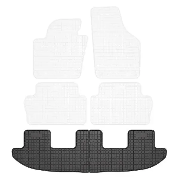 Set covorase cauciuc 2 piese BASIC, spate, negru, potrivit SEAT ALHAMBRA; VW SHARAN 05.10-, Bus