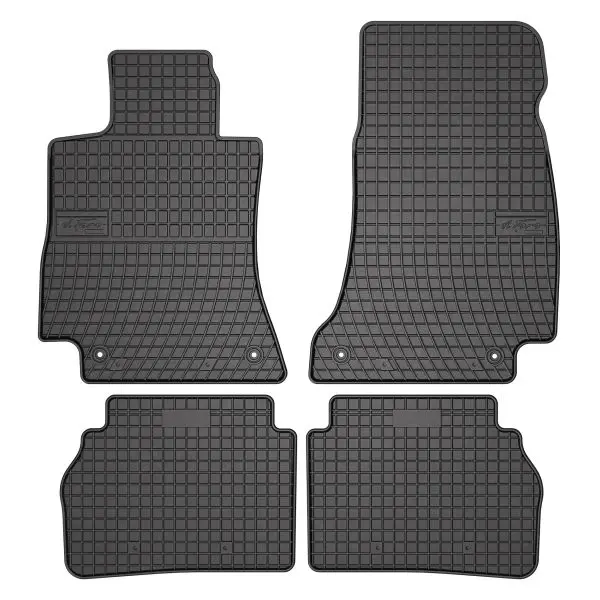Set covorase cauciuc 4 piese BASIC, fata spate negru, potrivit MERCEDES CLS (C257) 12.17-