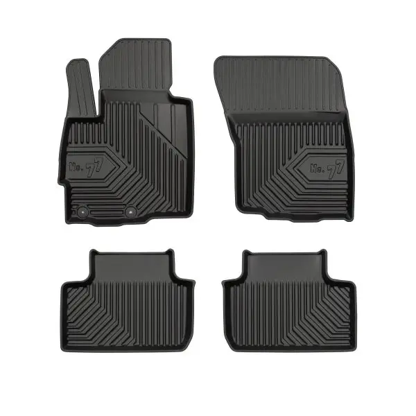 Set covorase cauciuc 4 piese No. 77, fata spate negru, potrivit CITROEN C4 AIRCROSS; MITSUBISHI ASX 02.10-