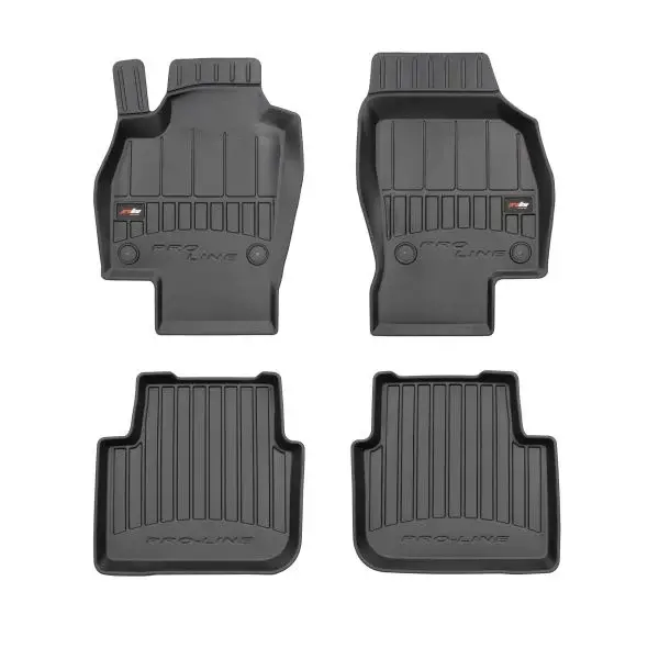Set covorase cauciuc 4 piese proLine 3D, fata spate negru, potrivit SKODA SCALA 02.19-, Hatchback