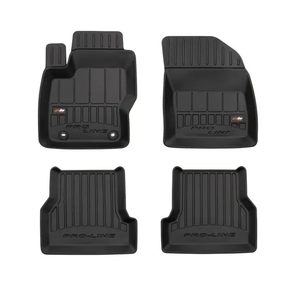 Set covorase cauciuc 4 piese proLine 3D, fata spate negru, potrivit FORD FOCUS II 07.04-09.12, Cabriolet Hatchback berlina break