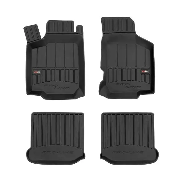 Set covorase cauciuc 4 piese proLine 3D, negru, potrivit SEAT LEON, TOLEDO II; SKODA OCTAVIA I; VW GOLF IV, NEW BEETLE 09.96-12.10, Hatchback break