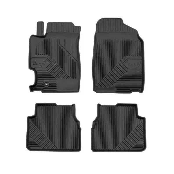 Set covorase cauciuc model No. 77 negru, potrivit MAZDA 6 01.02-07.13