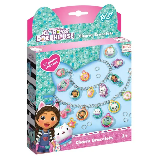 Set creatie bratari cu sclipici Totum Gabby s Dollhouse