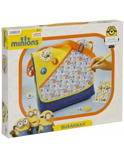 Set creatie Totum Mimions - Decoreaza singur, Geanta