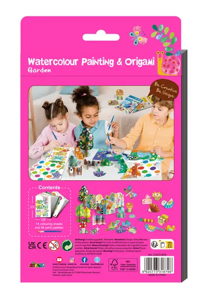 Set creativ 2 in 1 - Pictura si Origami - Gradina | Avenir