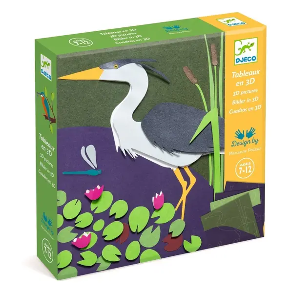 Set creativ 3D din hartie, Djeco