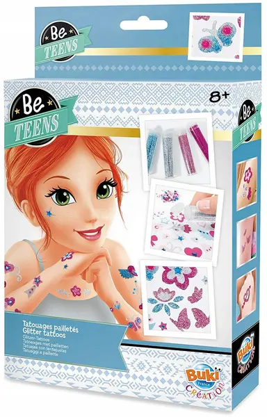 Set creativ Buki Be Teens - Fa-ti singur tatuaje stralucitoare