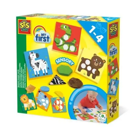 Set creativ copii cu animale si forme senzoriale
