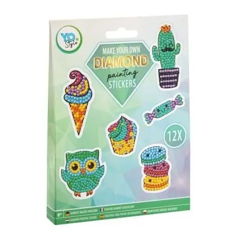 Set creativ, Creeaza propriile abtibilduri cu strasuri, Diamond paint stickers, Grafix
