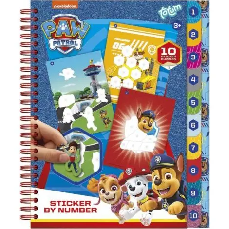 Set creativ cu abtibilduri, lipeste pe numere, Paw Patrol, Patrula Catelusilor