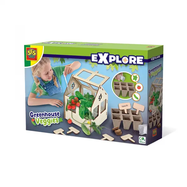 Set creativ cu accesorii incluse - Sera de legume,+ 6 ani