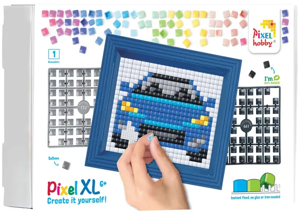 Set creativ cu cadru și pixeli Pixelhobby - XL, Car