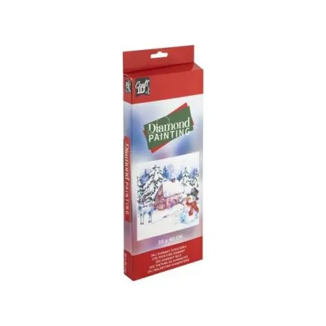 Set creativ cu tematica Craciun, Diamond Painting, Iarna, 30 x 40 cm