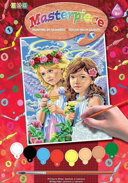 Set creativ de desen KSG Crafts - Capodopera, Ingeri