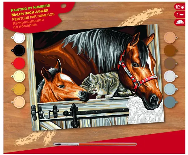 Set creativ de desen KSG Crafts - Prieteni in grajd