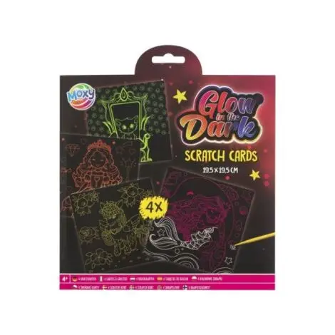 Set creativ de razuit fosforescent, Glow in the dark, pentru fete