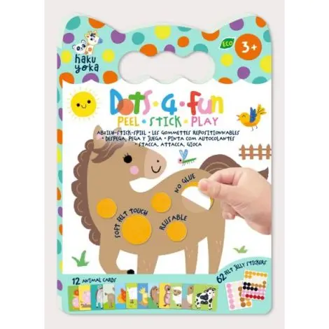 Set creativ Dezlipeste-Lipeste-Joaca-te, Dots4Fun - Animale de companie