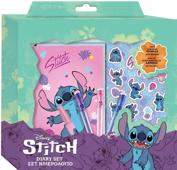 Set creativ Diakakis Stitch - Jurnal + materiale decorative