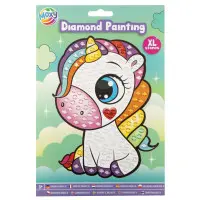 Set creativ diamond painting cu strasuri mari, A5